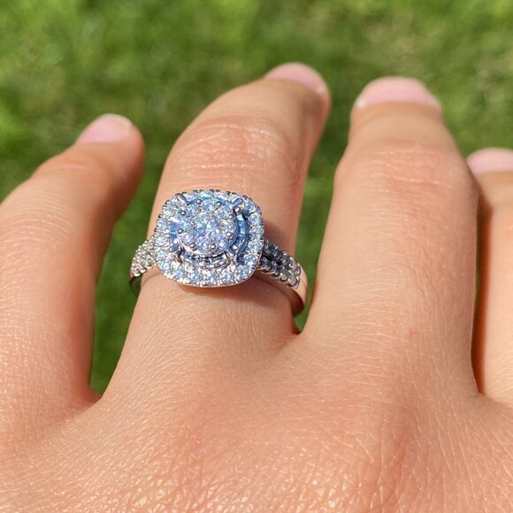 Lab Grown Diamond Ring in White Gold